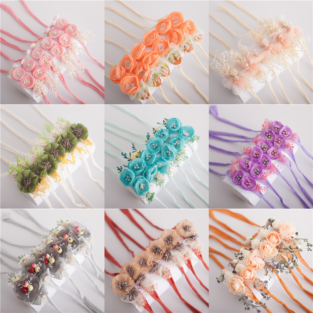 Avezano Handmade Flower Hair Ornaments for Baby Photography