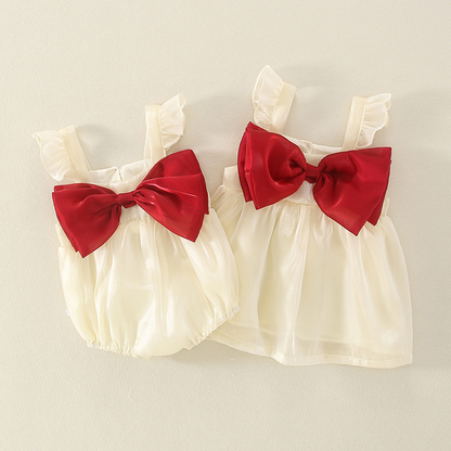 Avezano Newborn Summer Mesh Strap Onesie Dress