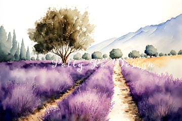 Avezano Lavender Photography Backdrop Designed By Polly Ro Design-AVEZANO