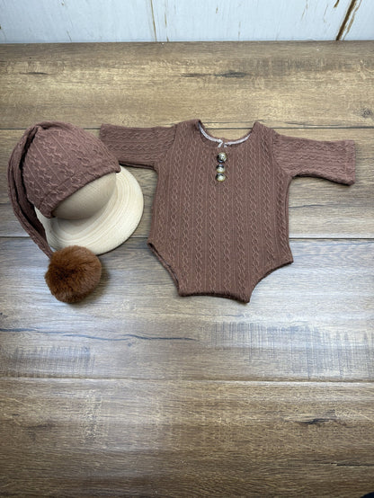 Avezano Newborn Photography Costume Props Pompom Hat