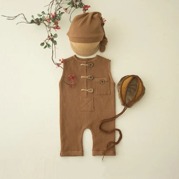 Avezano Neutral Newborn Outfit & Hot Air Balloon Photo Prop Set