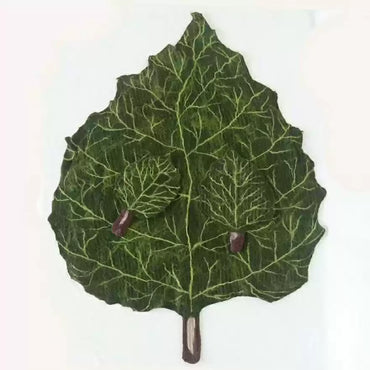 Avezano Leaf Felt Props Wool Blanket for Newborn Kids Photography