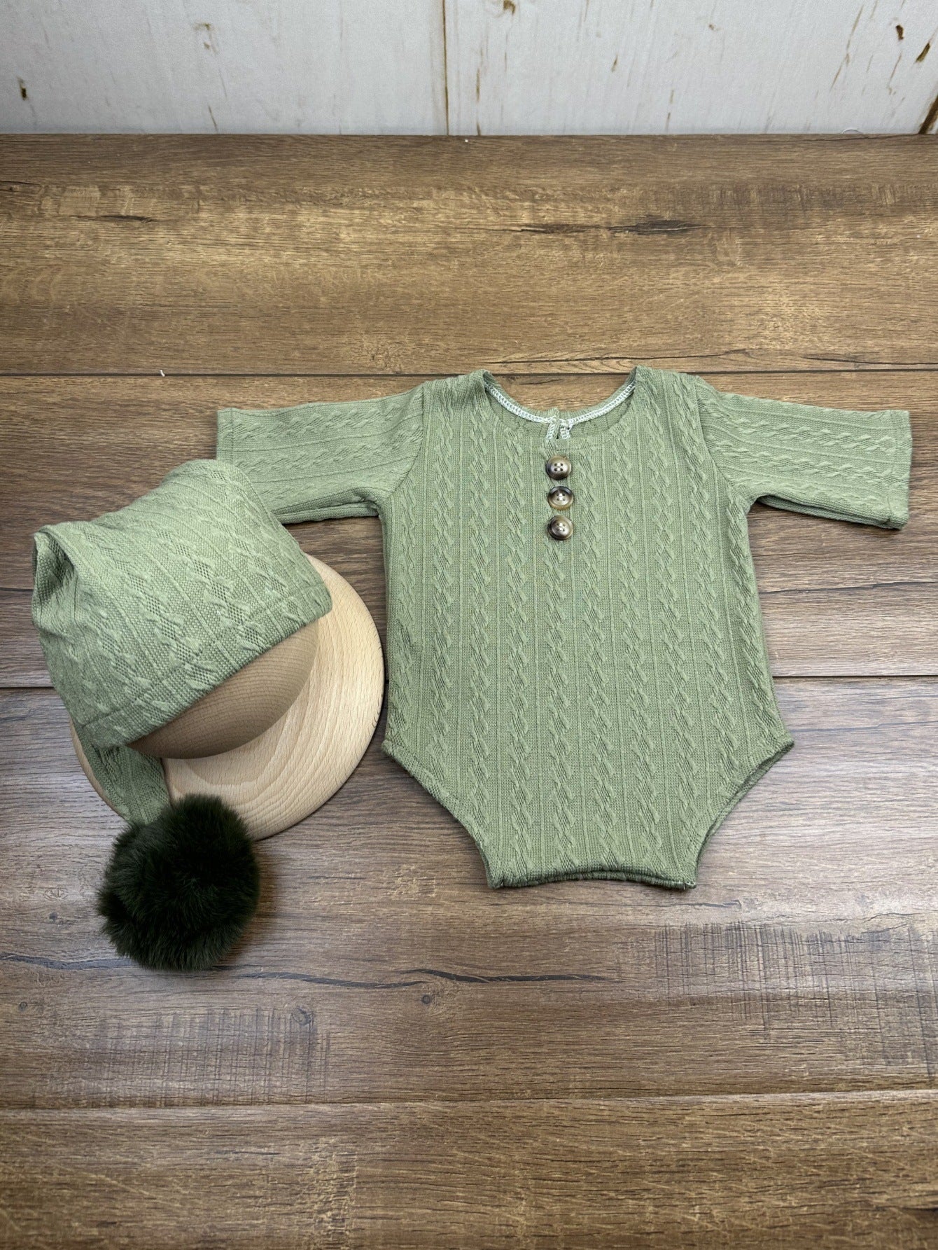 Avezano Newborn Photography Costume Props Pompom Hat