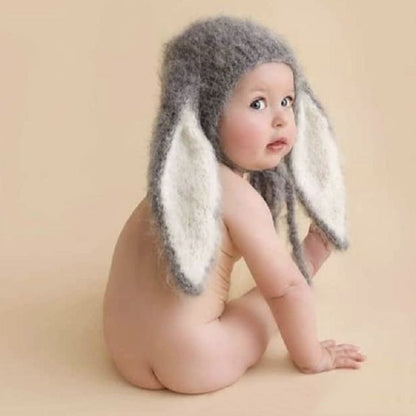 Avezano Cute Mohair Big Ear Bunny Hat Newborn Photo Prop