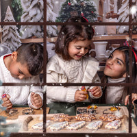Avezano Christmas Kitchen Cabinet Cutlery Photography Backdrop