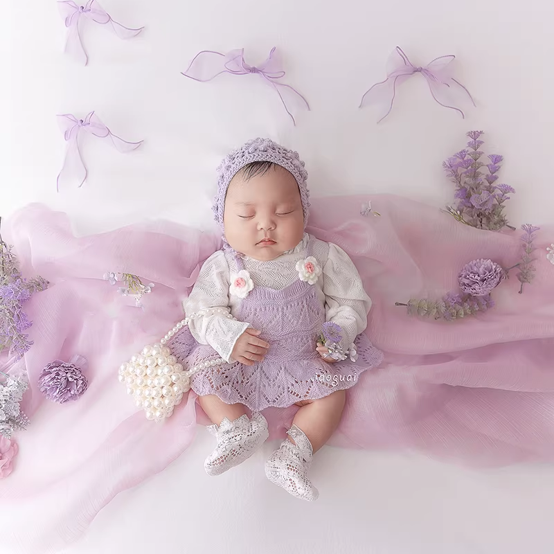 Avezano Soft Pastel Baby Photography Props Set