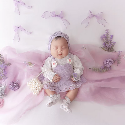 Avezano Soft Pastel Baby Photography Props Set
