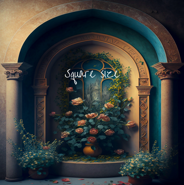 Arche d'Avezano Fleurs Architecture Art Photographie Toile de fond 