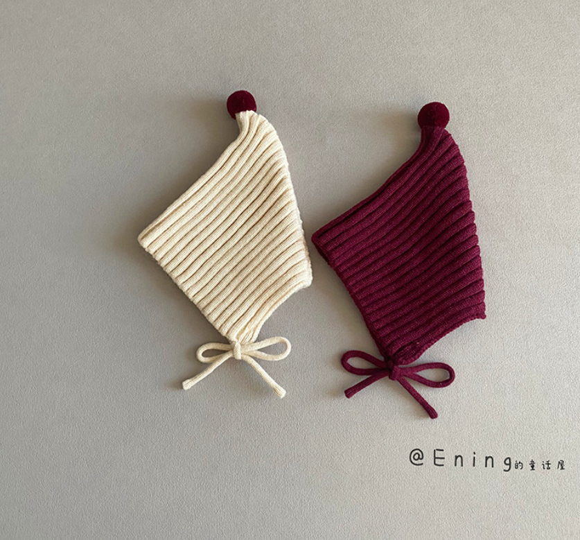 Avezano Baby Knitted Woolen Elastic Warm Ear-protecting Cap