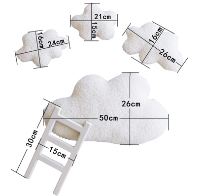 Avezano Newborn Baby Cloud Ladder Prop and a Shaping Pillow for Taking Photos