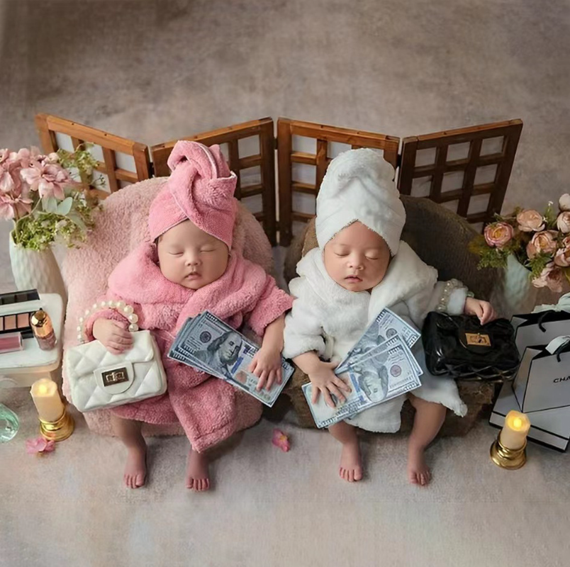 Avezano Newborn Photography Bathrobe Set & Loungewear