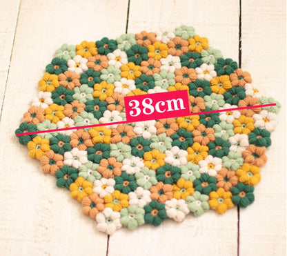 Avezano Hibiscus Hand Knitted Blanket Newborn Photography Prop