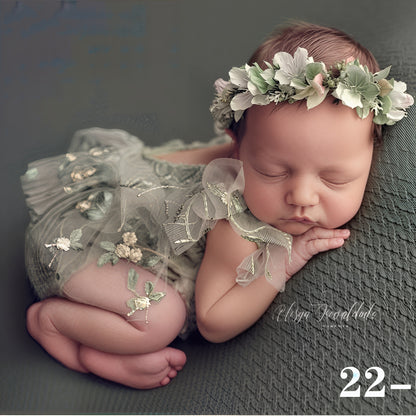 Avezano Newborn Baby Photography Lace Princess Puffy Skirt