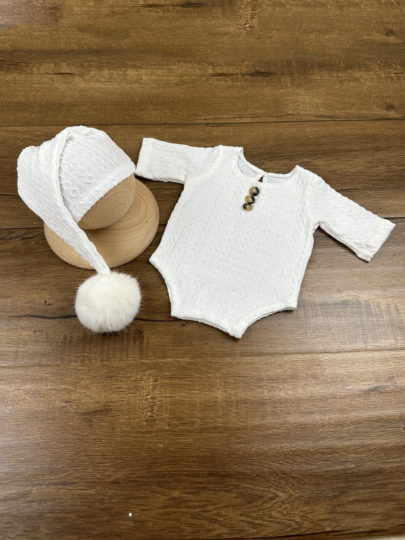 Avezano Newborn Photography Costume Props Pompom Hat