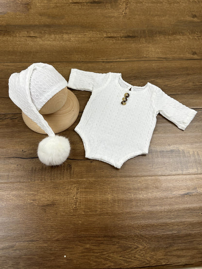 Avezano Newborn Photography Costume Props Pompom Hat