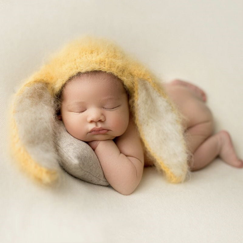 Avezano Cute Mohair Big Ear Bunny Hat Newborn Photo Prop