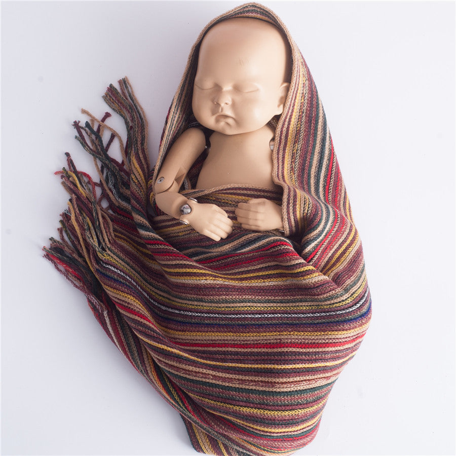 Avezano Baby Photography Bohemian Stripe Wrapped 40X170cm