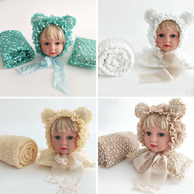 Avezano Newborn Hat Elastic Wrap Photo Prop