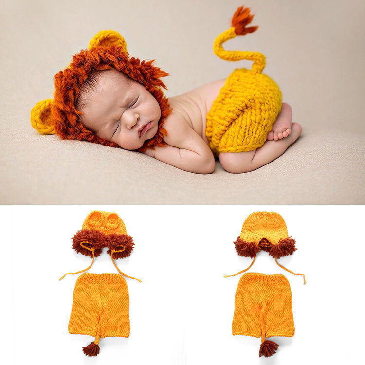Avezano Knitting Baby Wool Clothing Small Lion Outfits Suit