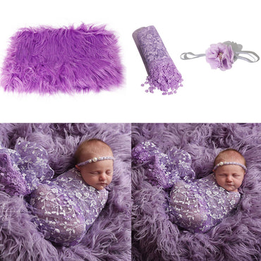 Avezano New Baby Elastic Wrap Yarn 3-piece Set Props