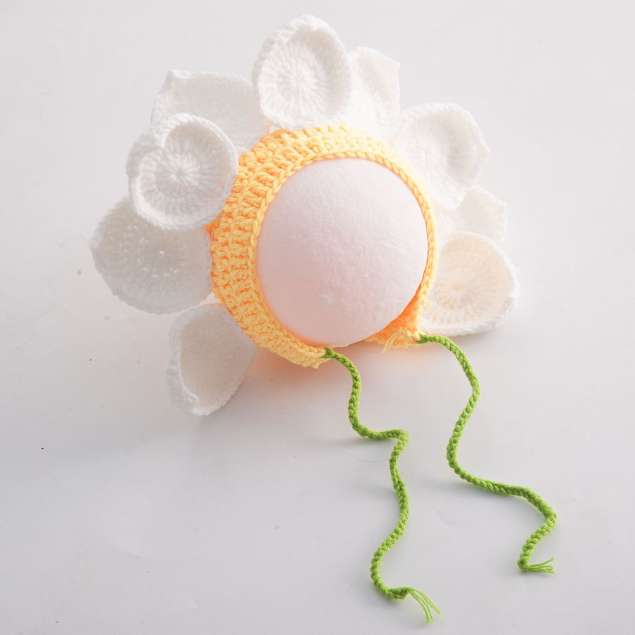 Avezano Newborn Baby Photo Modeling Cap Sun Flower Cap