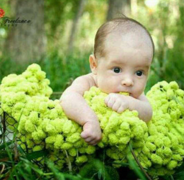 Avezano Baby Photo Backdrop Blanket Photography Green Ball Blanket-AVEZANO