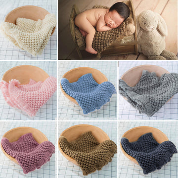 Avezano Newborn Photography Knitted Blanket