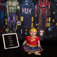 Avezano Marvel Super Hero Costume Photography Backdrop-AVEZANO