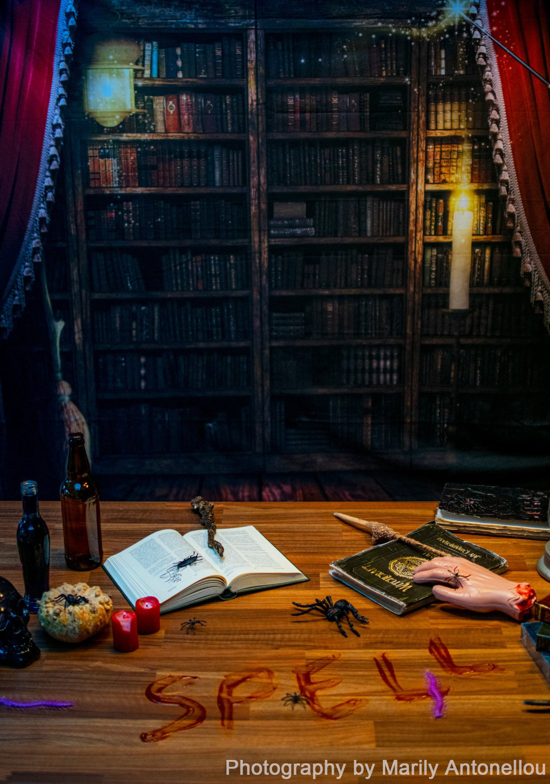 Avezano Harry Potter Magic Bookstore Backdrop For Photography