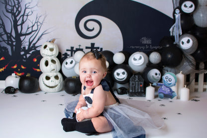 Toile de fond pour photographie d'Halloween nocturne effrayante d'Avezano