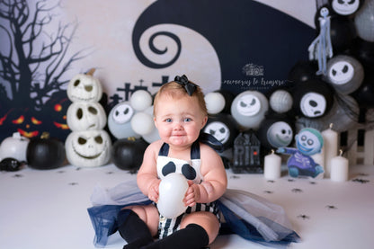 Toile de fond pour photographie d'Halloween nocturne effrayante d'Avezano