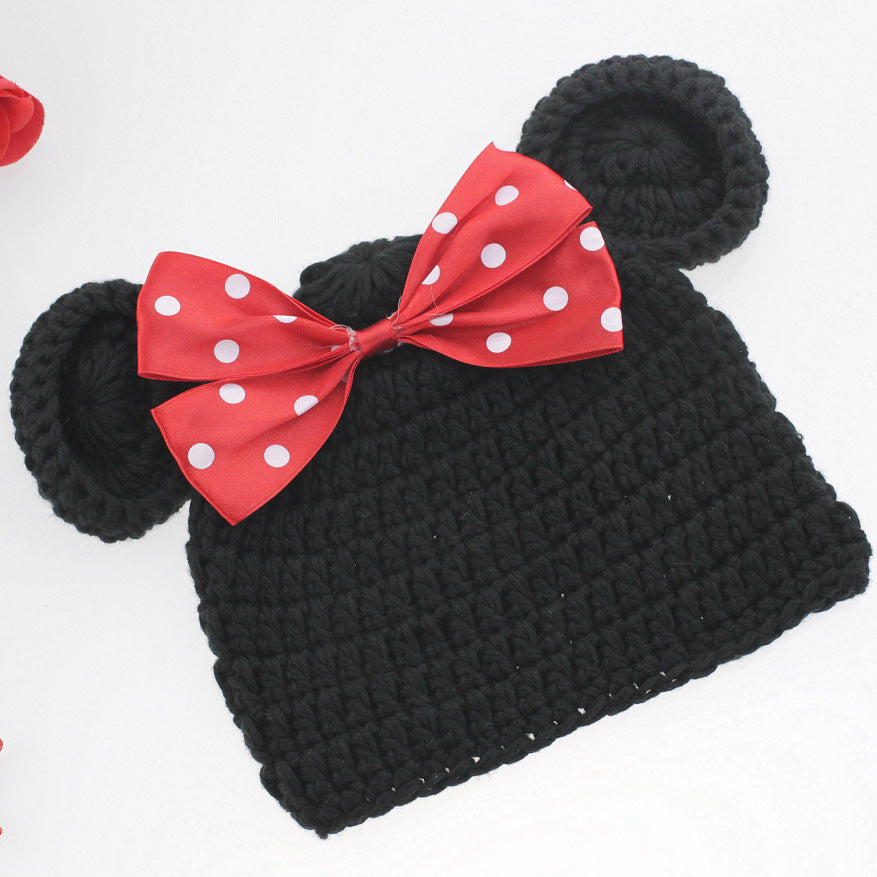Avezano Baby Photo Knitted Wool Clothing Children's Mickey Suit Outfits