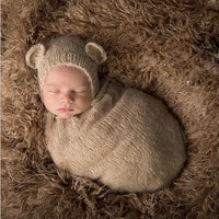 Avezano Photography Clothing Newborn Photography Sleeping Bag Mohair Hand Knitted