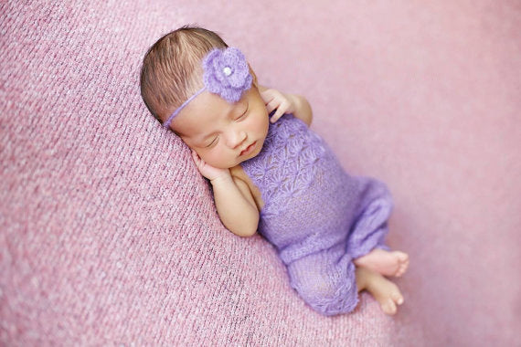 Avezano Newborn Photography Wool Mohair Knitted Clothes for Baby Photos