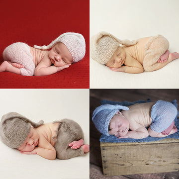 Avezano Newborn Mohair Photographic Costume Hand Knitted Clothes