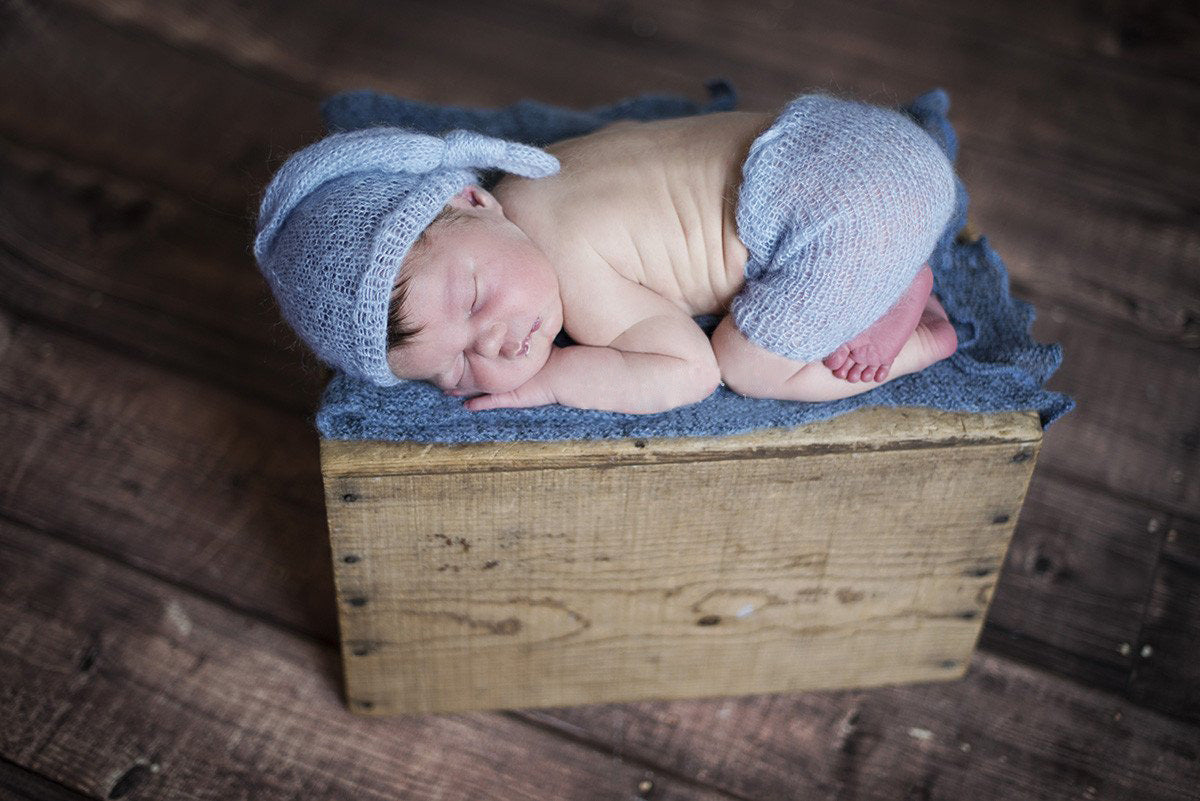 Avezano Newborn Mohair Photographic Costume Hand Knitted Clothes