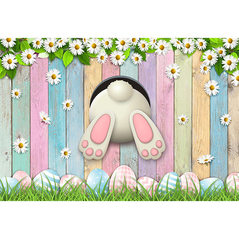 Avezano A Rabbit Burrowing A Hole Photography Backdrop For Easter-AVEZANO
