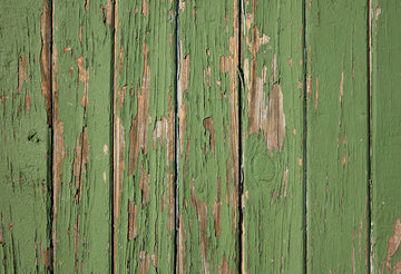 Avezano Vintage Green Paint Wood Backdrop Photography-AVEZANO