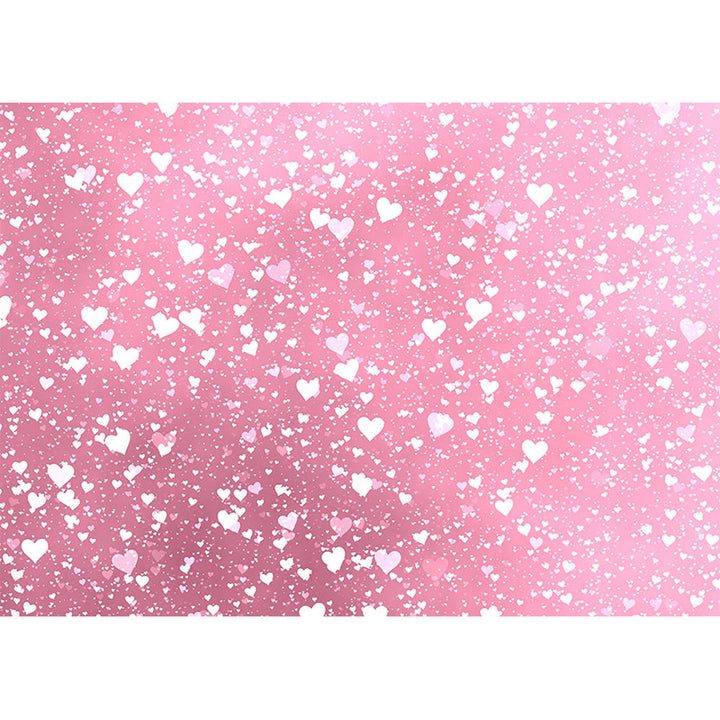 Avezano Pink Background With Love Hearts Bokeh Backdrop For Photography-AVEZANO