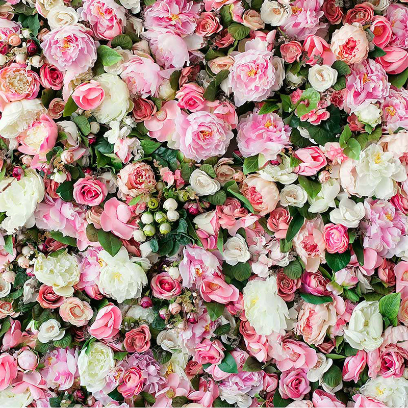 Avezano Pink Flowers Floral Wall Backdrop For Photography-AVEZANO