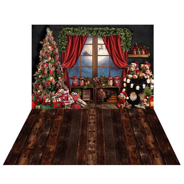 Avezano Christmas Gifts Candy 2 pcs Set Backdrop-AVEZANO