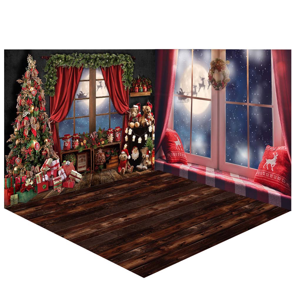 Avezano Christmas Indoor Decorations Photography Backdrop Scene Room