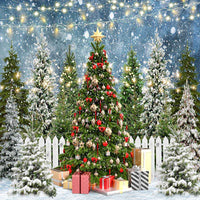 Avezano Christmas Tree Backdrop For Photography