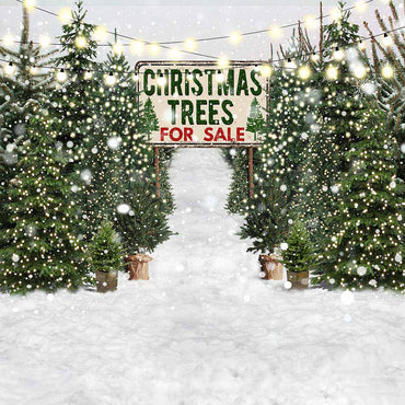 Toile de fond de Noël Avezano Woods 2 pièces