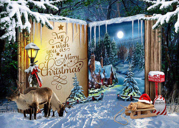 Hot Sale Avezano Christmas Little Elk Photography Background-AVEZANO