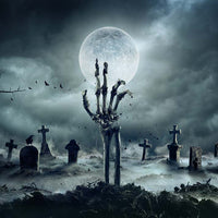 Avezano Hand In The Grave Halloween Backdrop For Photography-AVEZANO