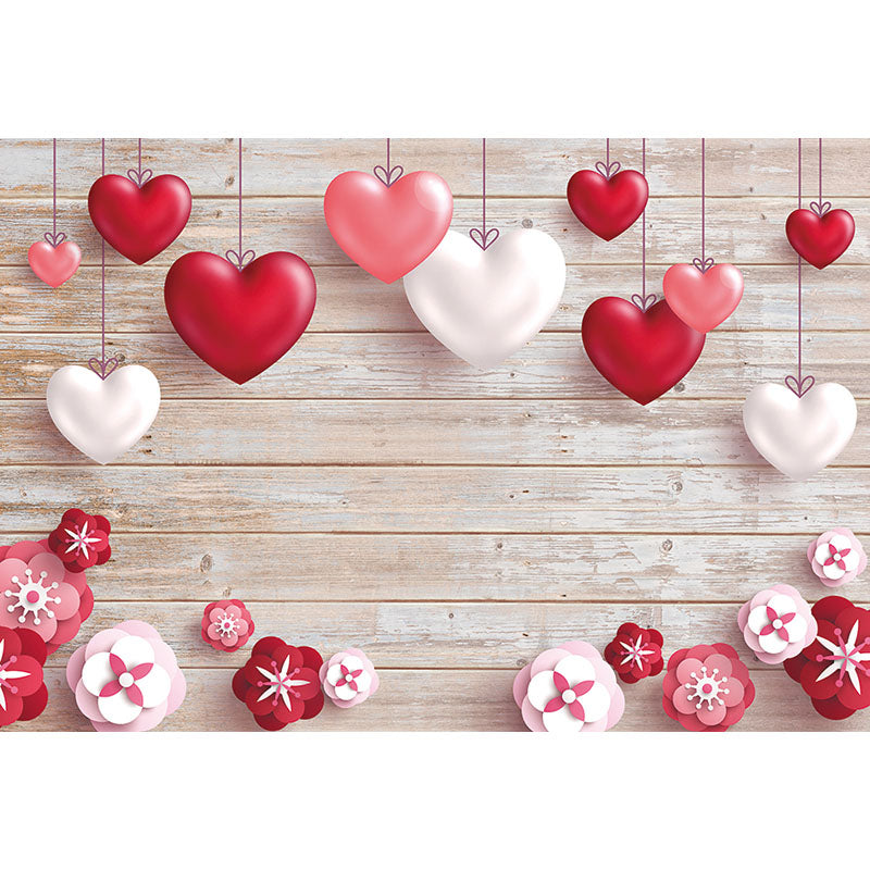 Avezano Heart-Shaped Pendants Valentine'S Day Photography Backdrop-AVEZANO