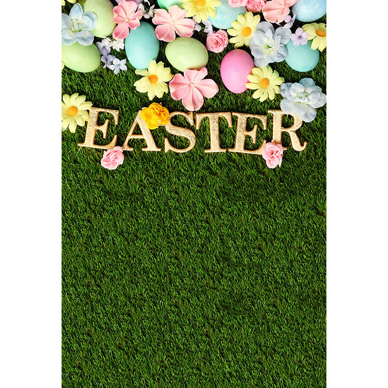 Avezano The Lawn And Eggs Photography Backdrop For Easter-AVEZANO