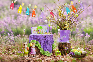 Avezano Purple Lavender Easter Photography Backdrop