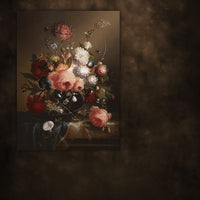 Avezano Brown Abstract Texture Art Flowers Art Portrait Photography Backdrop